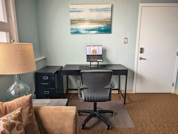 Desk area
